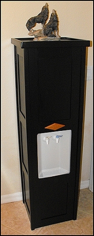 Our 8 colors can work well with your decor.  And we fit 90% of all water coolers.